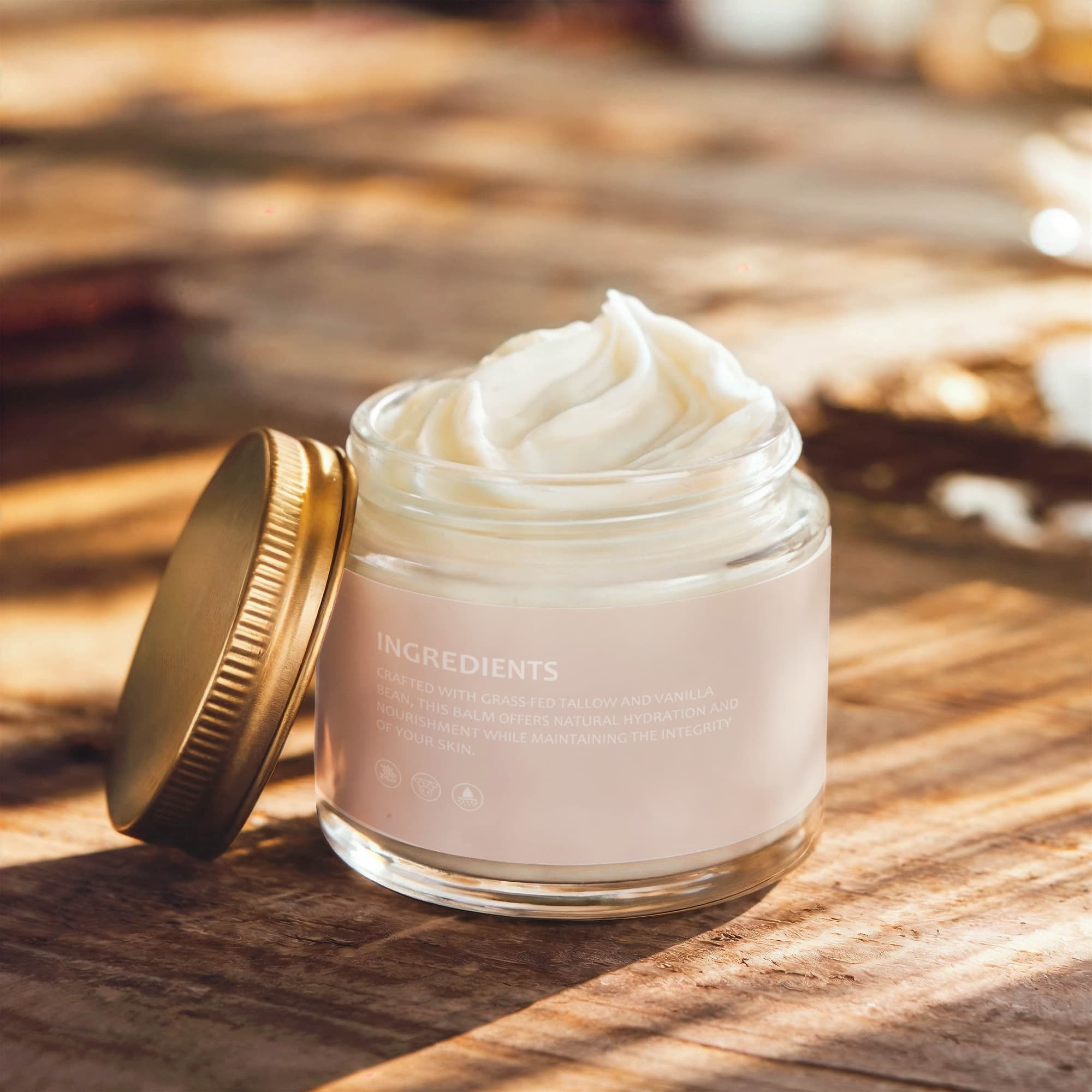 Vanilla Infused, Whipped Tallow Balm