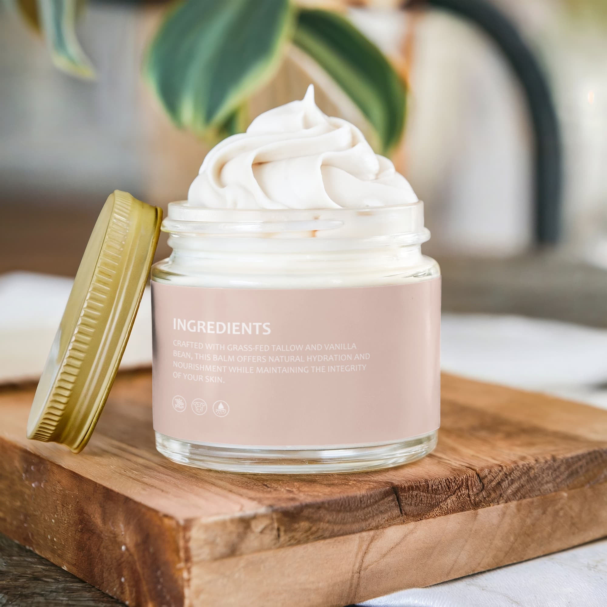 Vanilla Infused, Whipped Tallow Balm