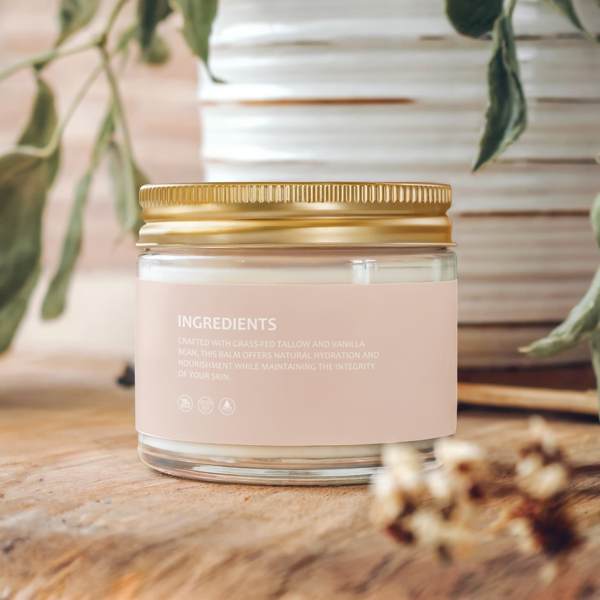 Vanilla Infused, Whipped Tallow Balm