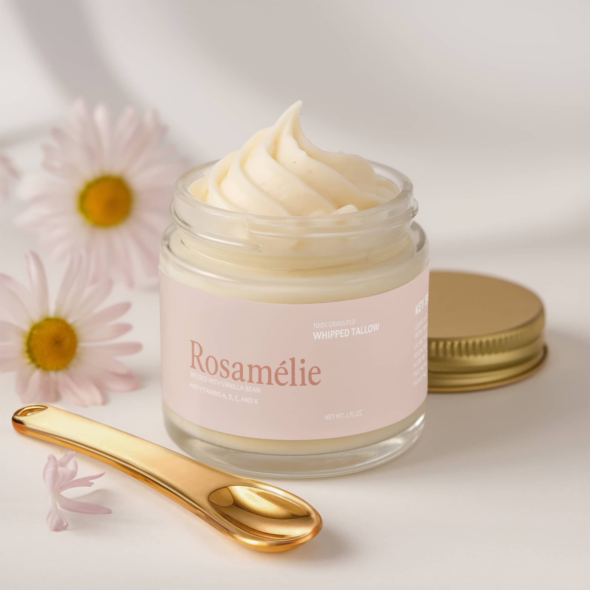 Vanilla Infused, Whipped Tallow Balm